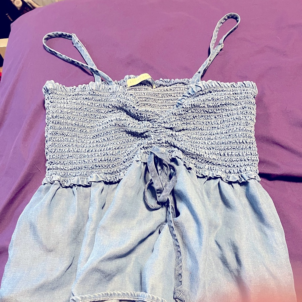 Blue denim colored shirt(willing to drop price)
